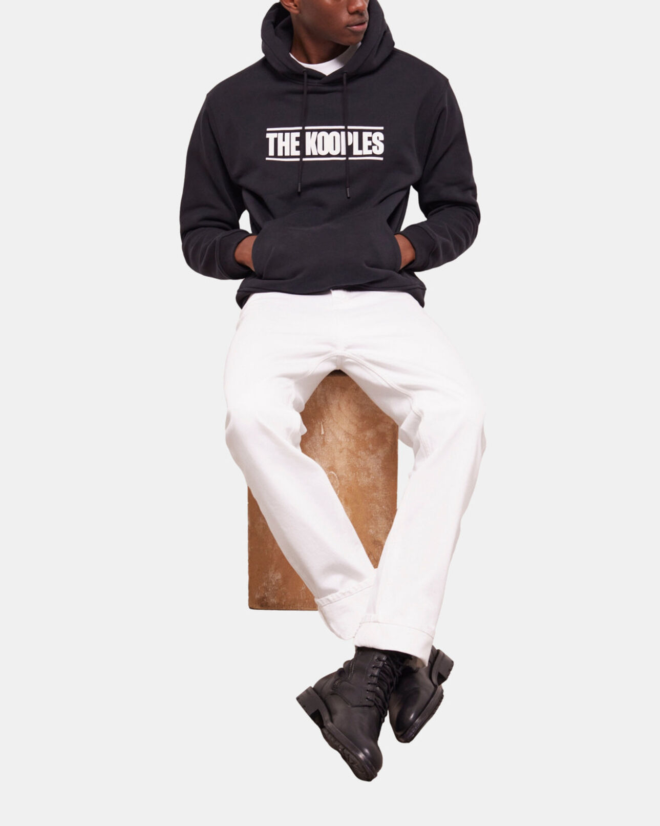 The Kooples HOMME BLACK sweatshirt logo the kooples noir