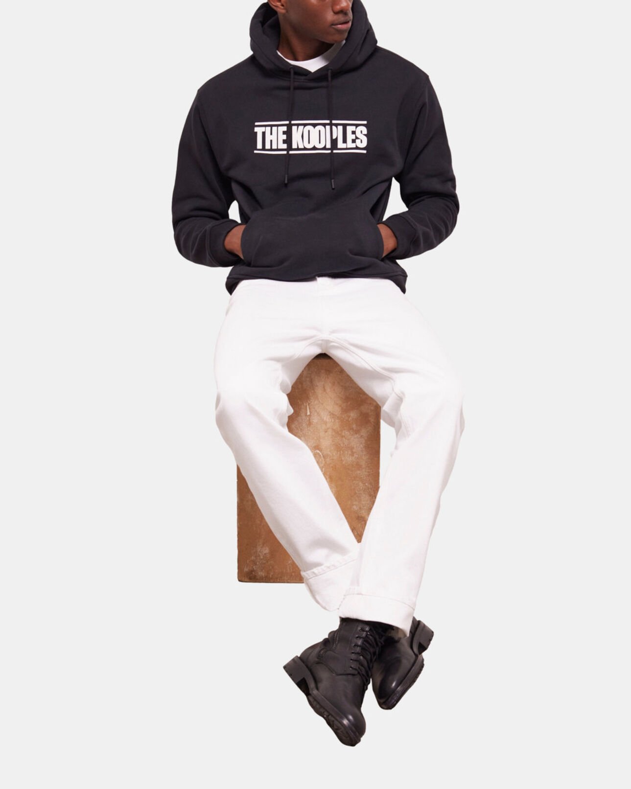 The Kooples HOMME BLACK sweatshirt logo the kooples noir