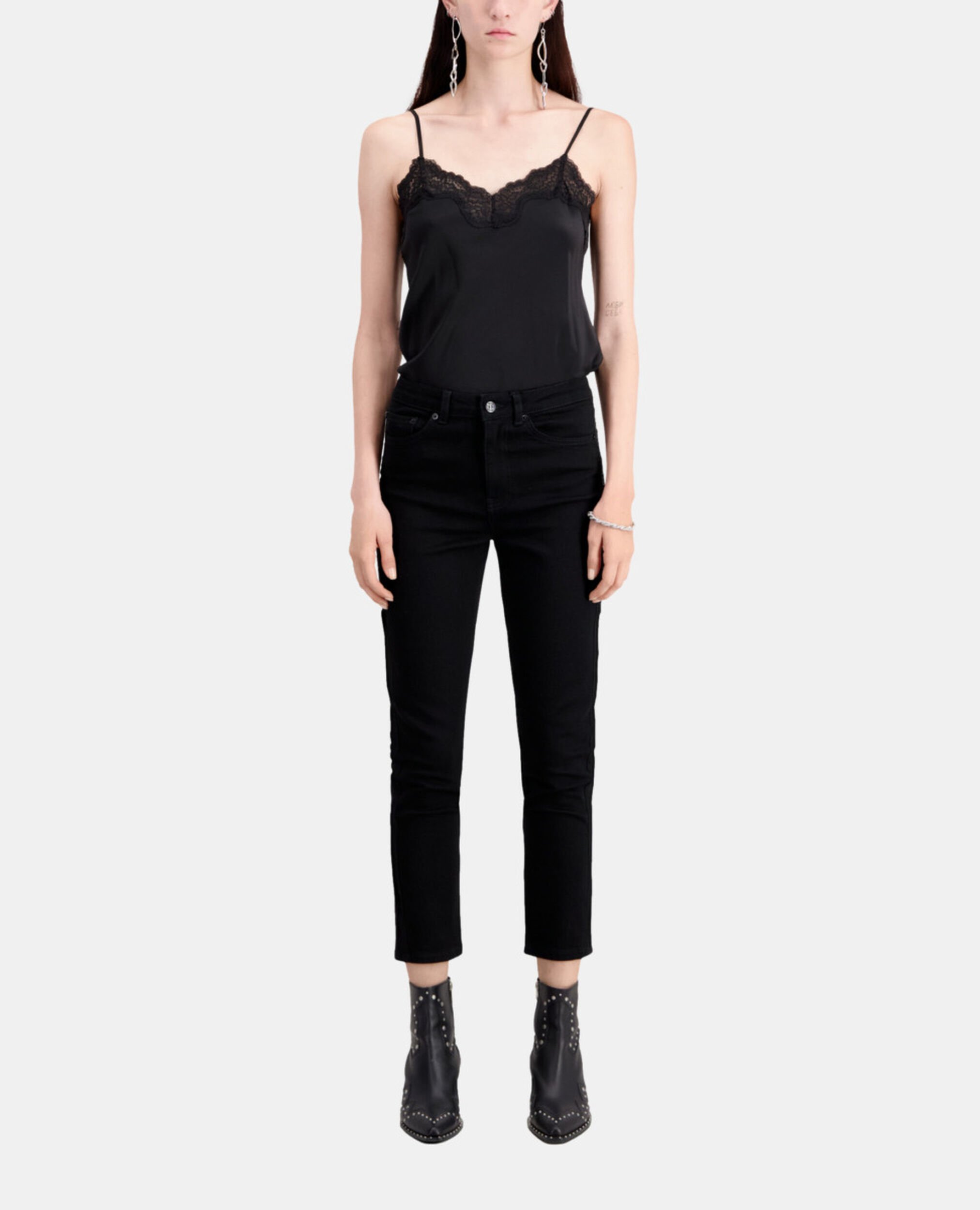 Black slim jeans, BLACK WASHED, hi-res image number null