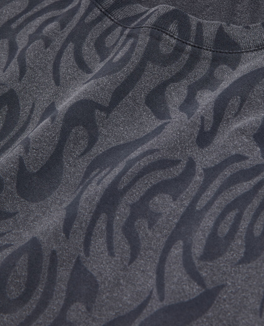 The Kooples HOMME BLACK WASHED t-shirt homme imprimé