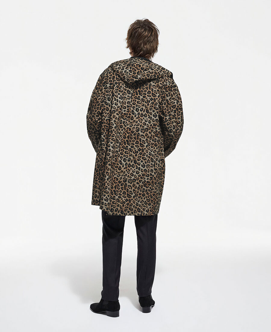 Parka longue capuche léopard | The Kooples