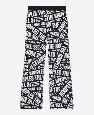 The Kooples F BLACK / WHITE pants with tape logo