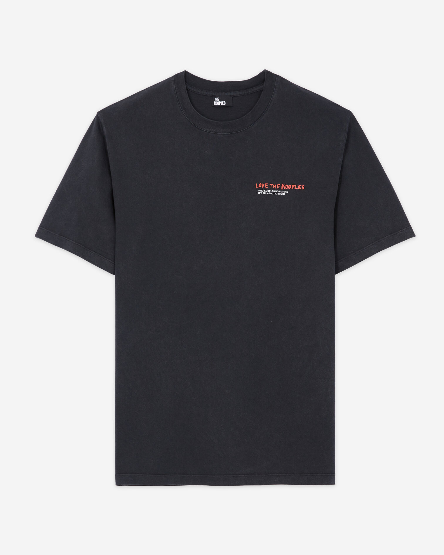 T-shirt Homme Love Kooples noir, BLACK WASHED, hi-res image number null