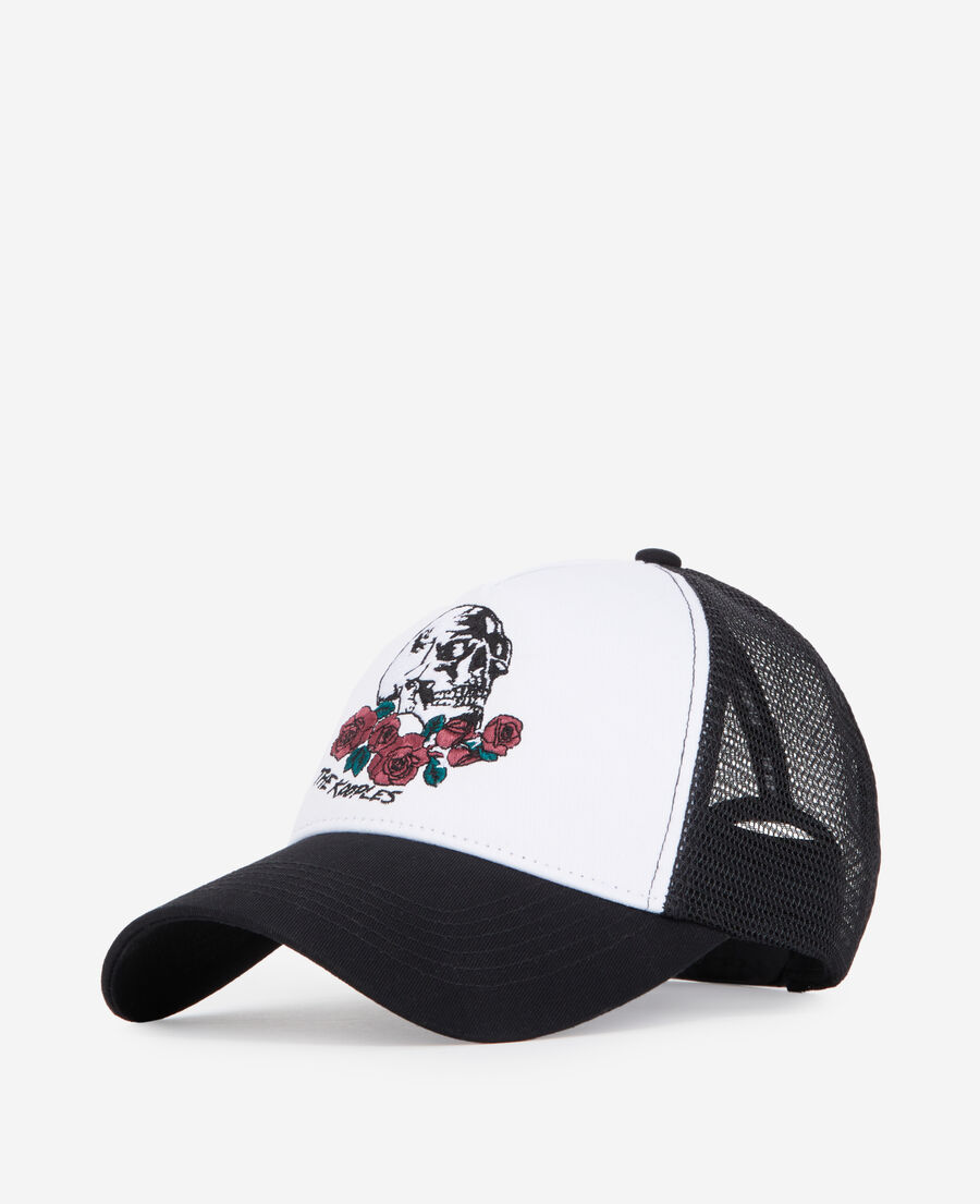 casquette bicolore vintage skull