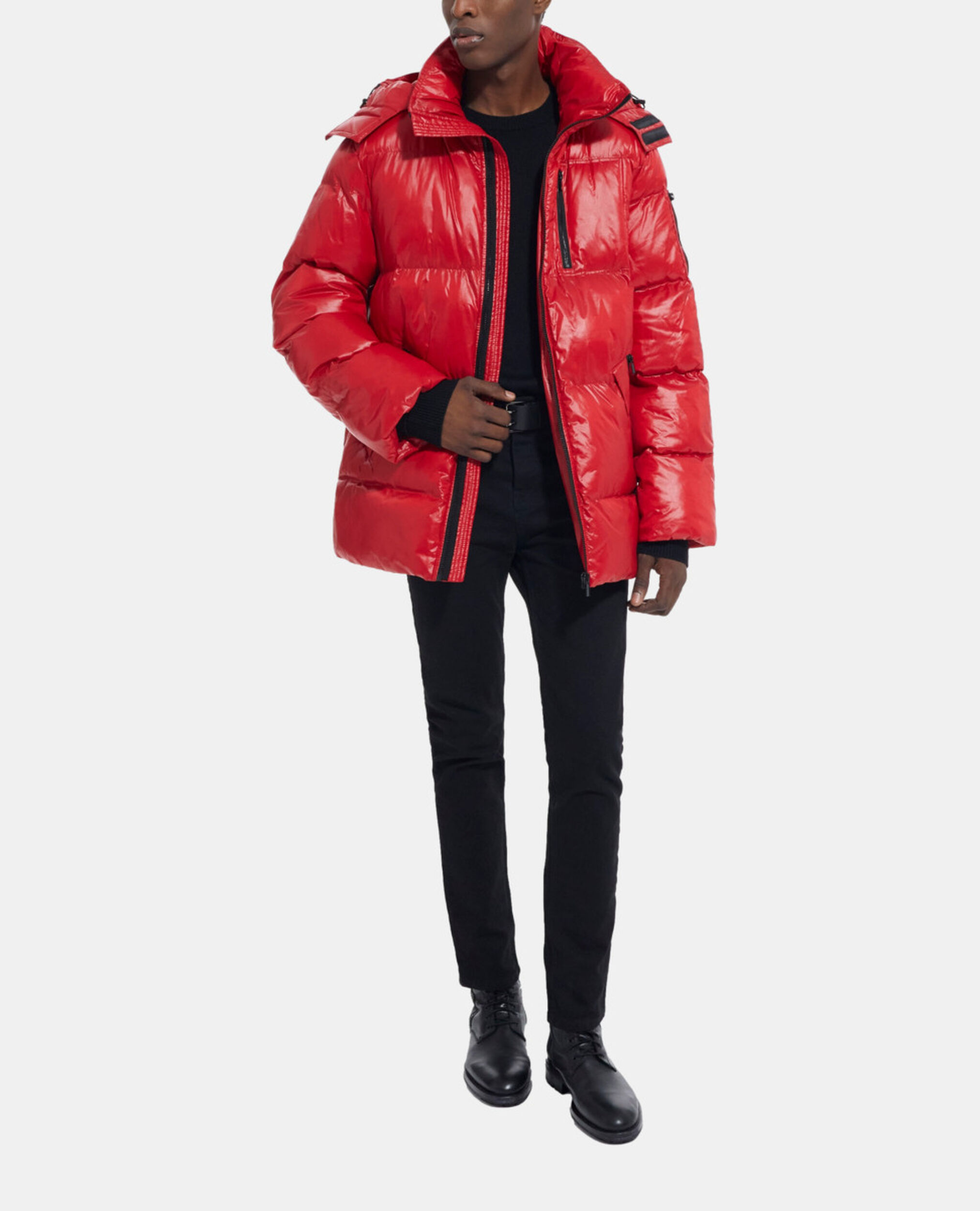 Red down jacket, TANGO RED, hi-res image number null