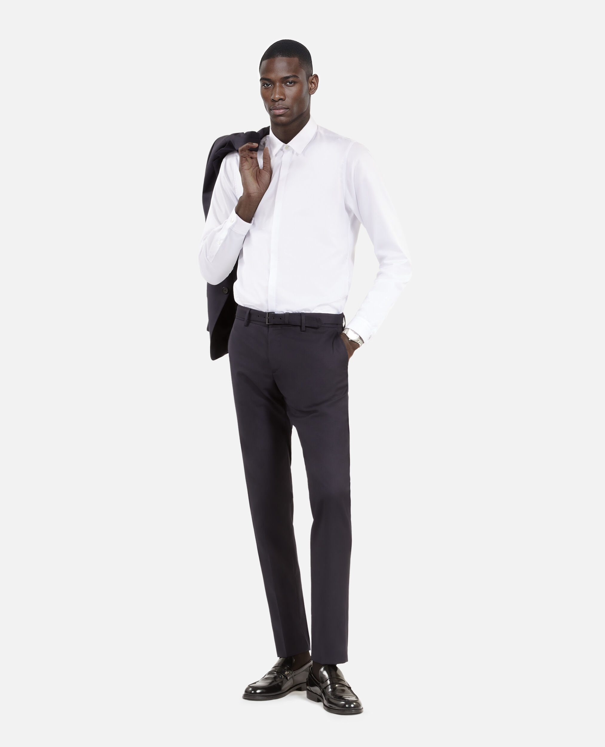 Pantalon de store costume bleu marine