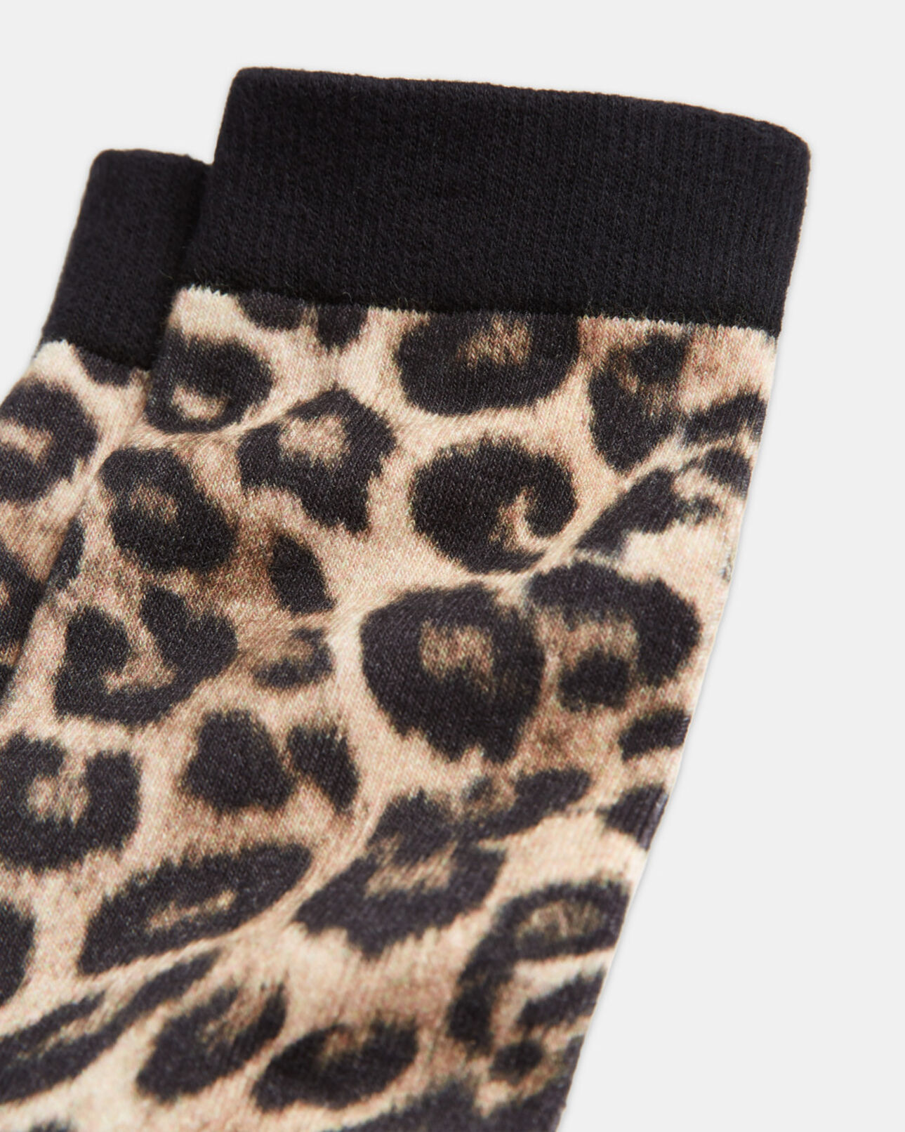The Kooples MIXED LEOPARD leopard print socks