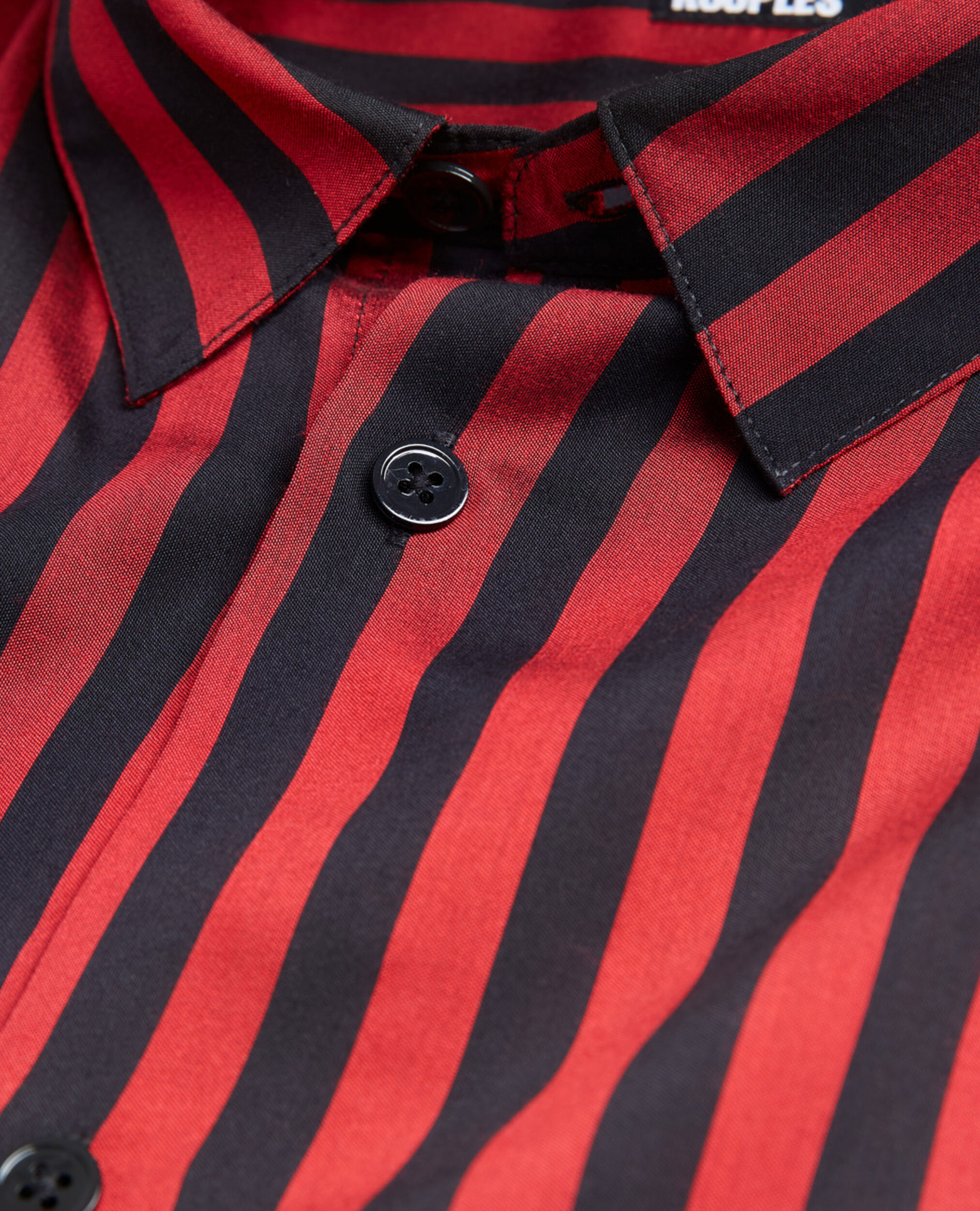 Hemd mit Streifen und Klassischer Kragen, RED / BLACK, hi-res image number null