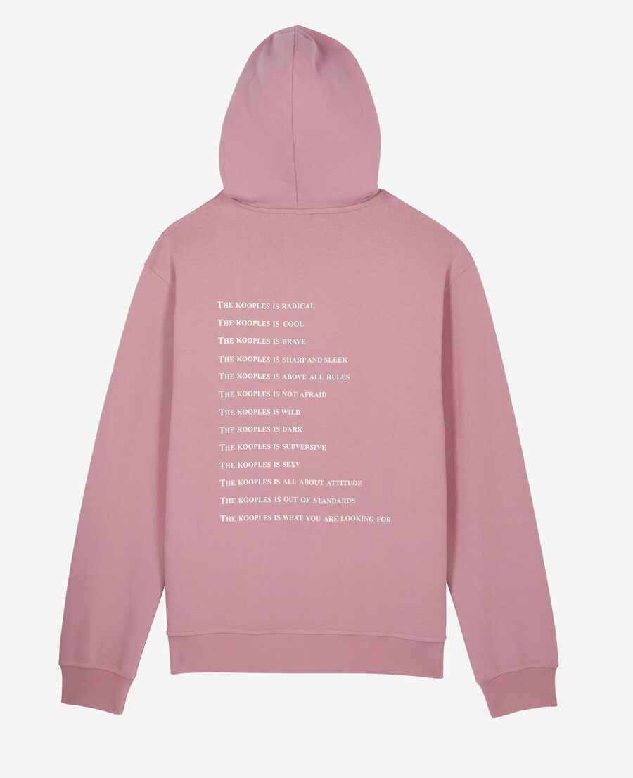 The Kooples H PINK WOOD lilac what is hoodie
