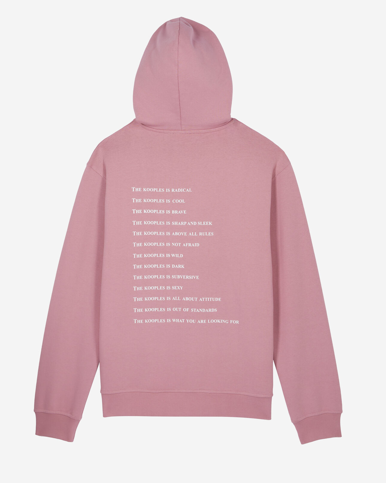 The Kooples MEN PINK WOOD lilac what is hoodie