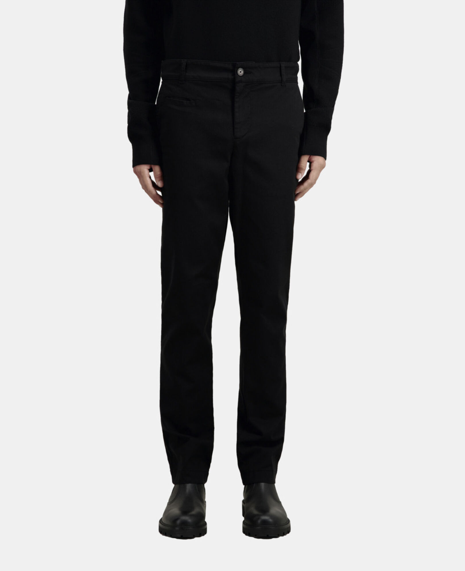 The Kooples HOMME BLACK pantalon chino noir