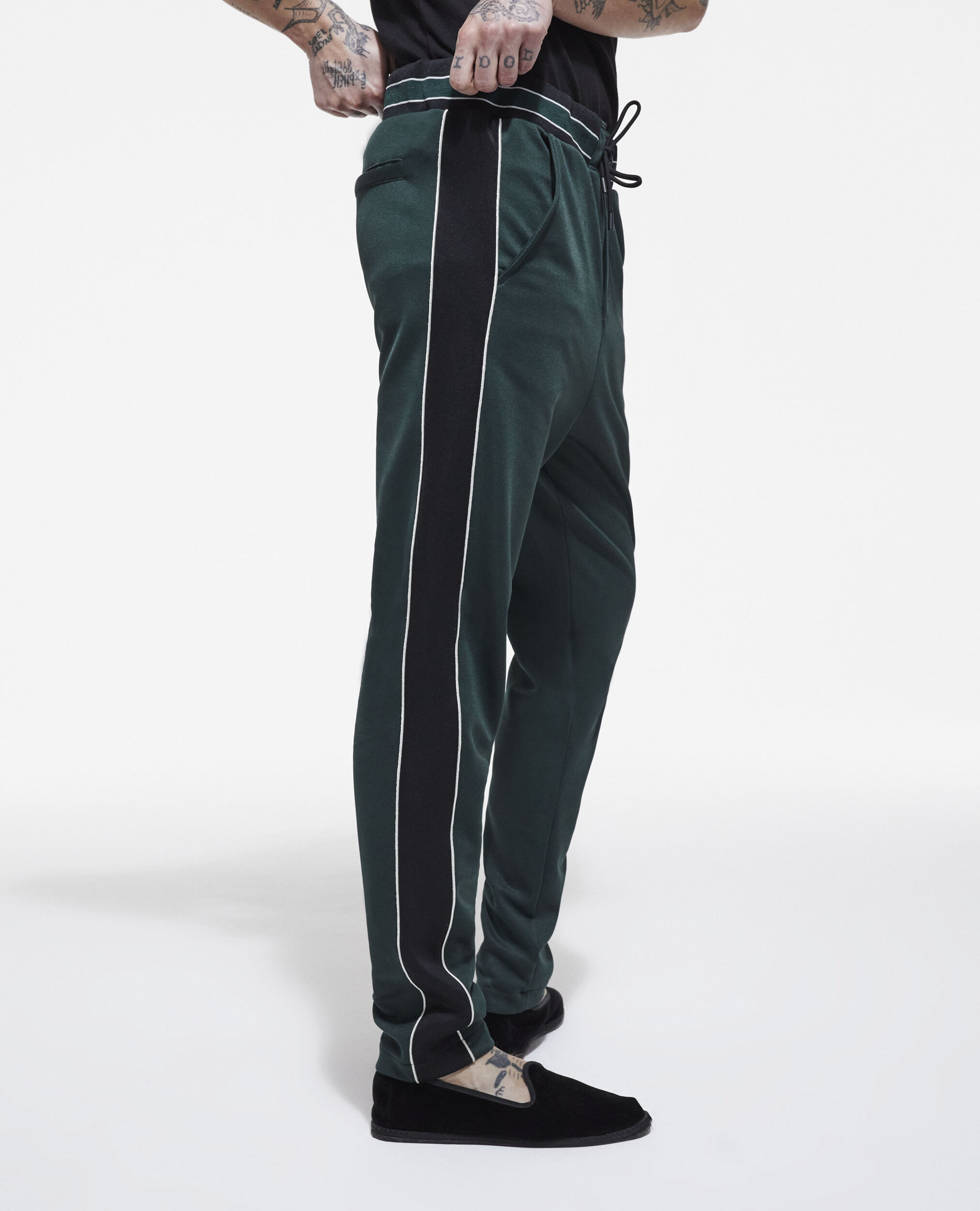 Khaki joggers, VERT BOUTEILLE, hi-res image number null