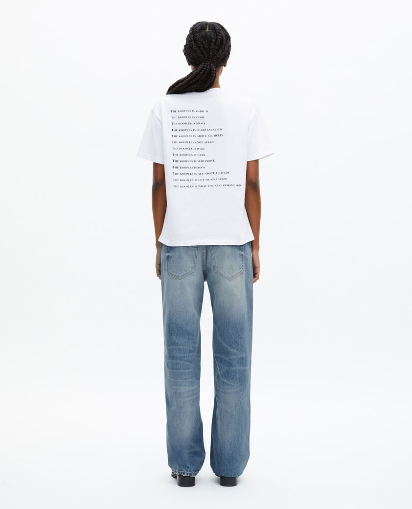 The Kooples FEMME WHITE t-shirt what is blanc