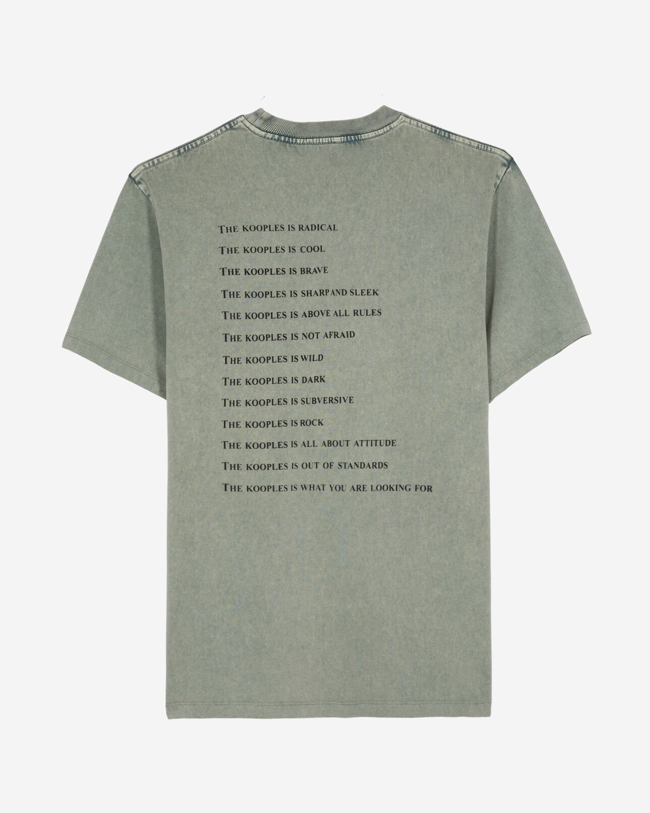 The Kooples HOMME BLUE/GREEN t-shirt what is vert