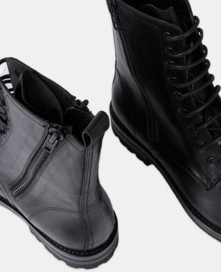 The Kooples HOMME BLACK boots en cuir noires