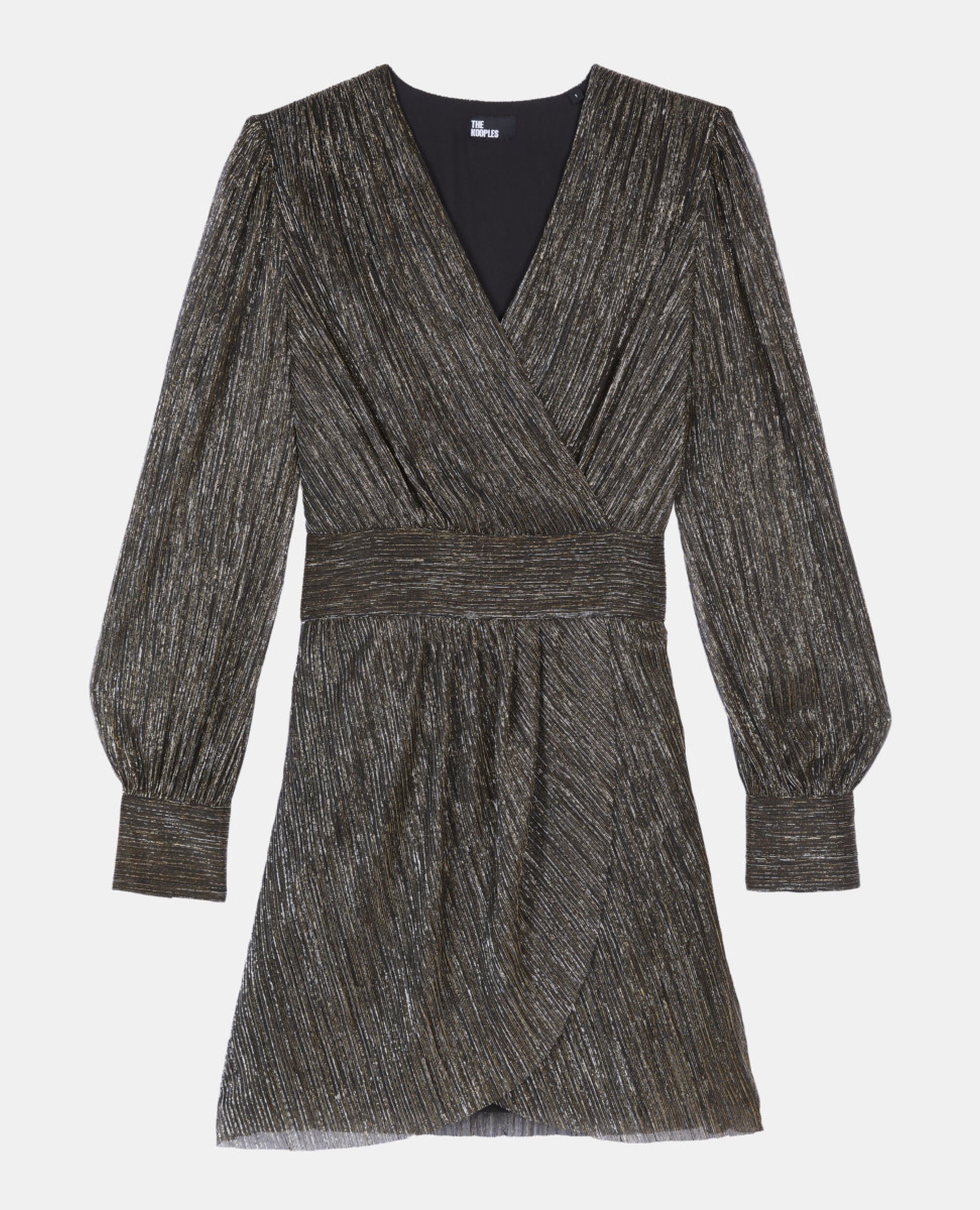 Kurzes, bronzenes Kleid in Metallic-Jersey, BRONZE, hi-res image number null