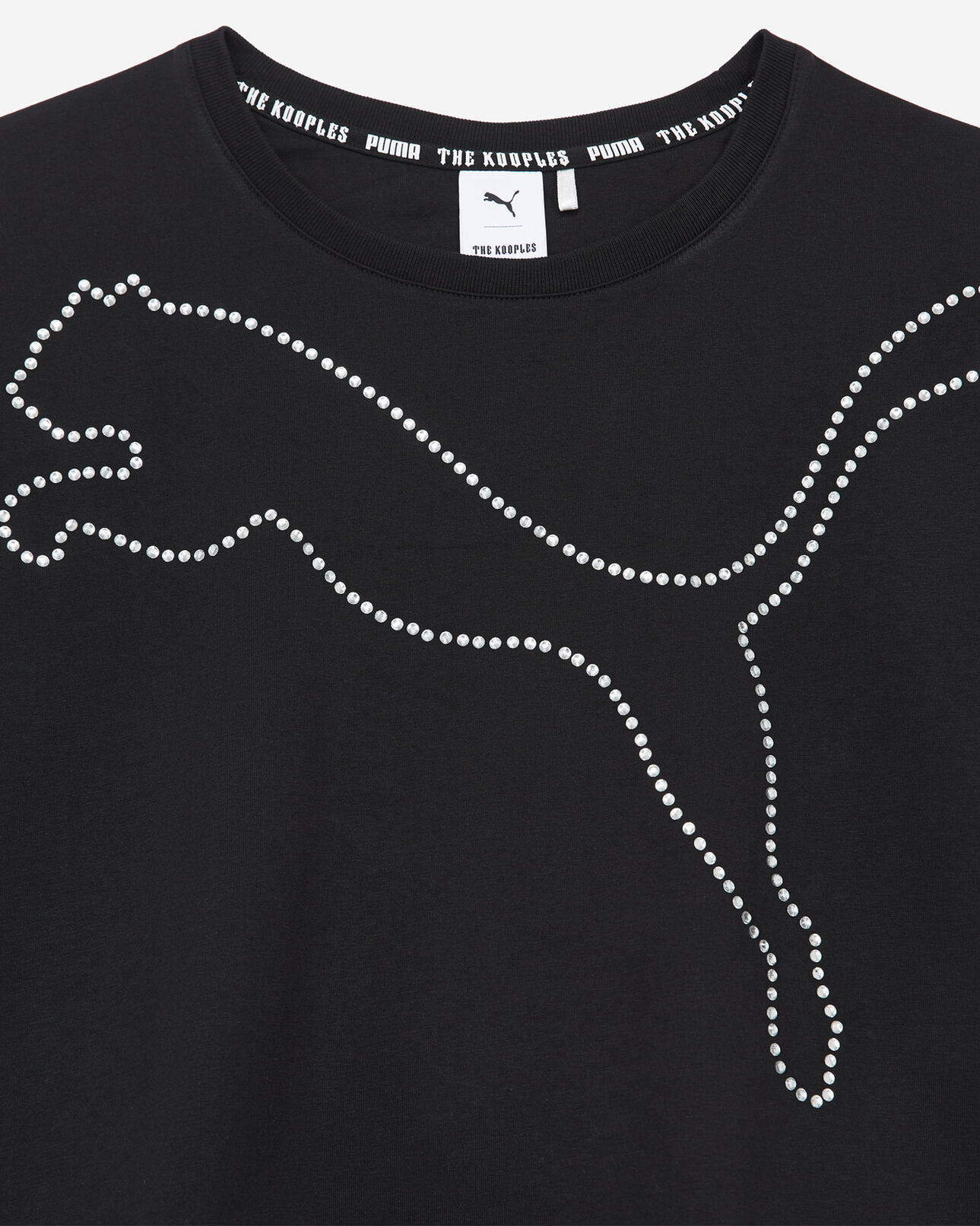 The Kooples FEMME BLACK top coton noir style cropped