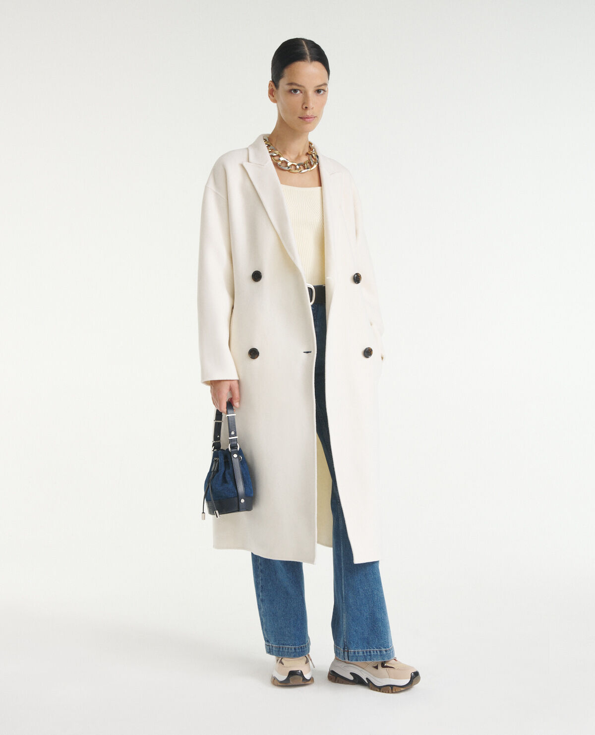 Ecru hotsell wool coat