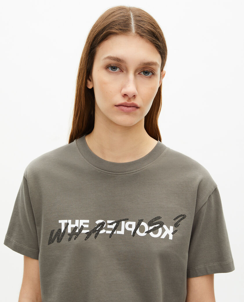 The Kooples FEMME OLIVE KAKI t-shirt what is kaki