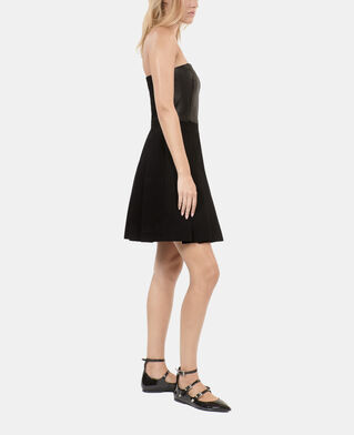 The Kooples FEMME BLACK robe bustier courte noire