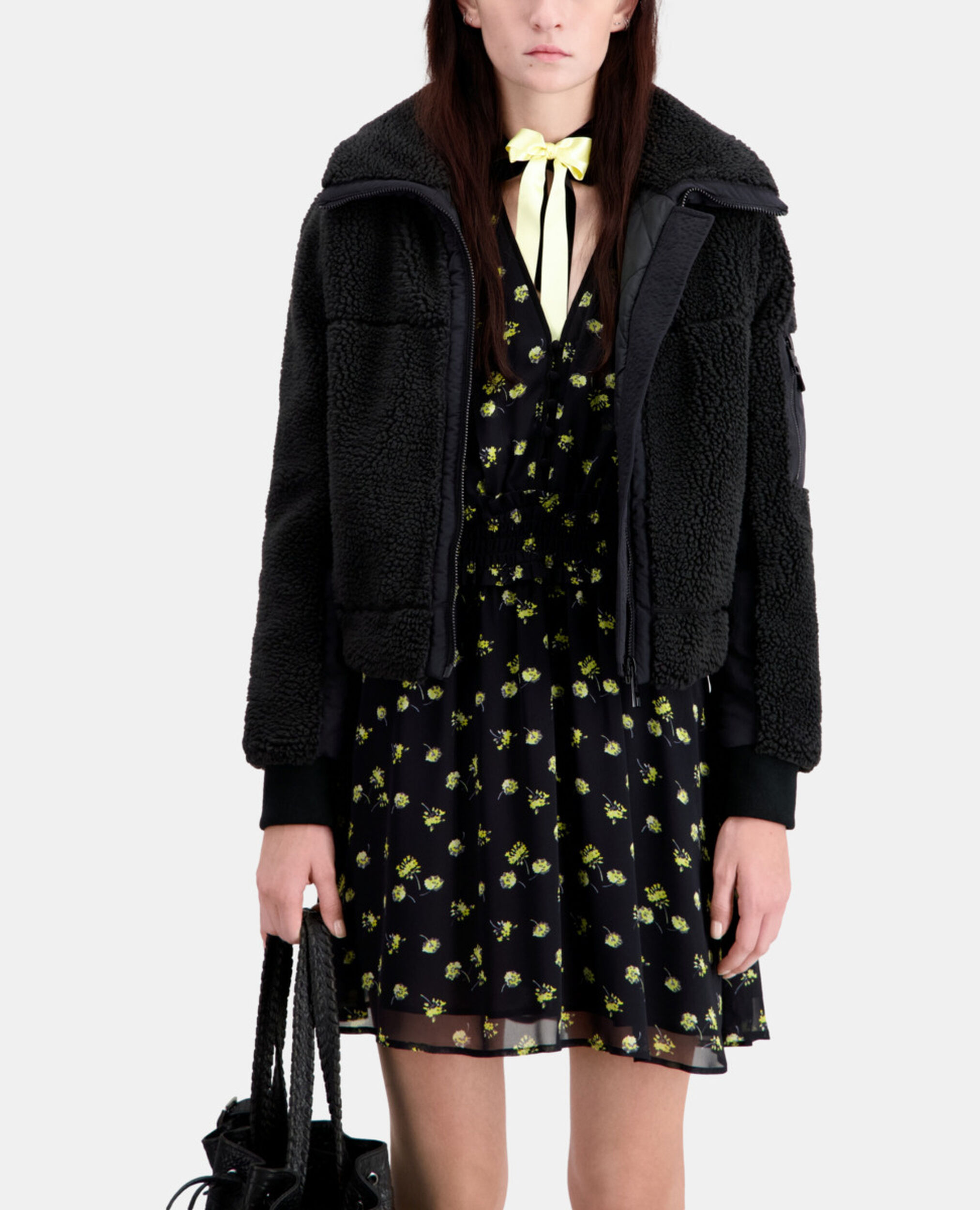 Blouson noir, BLACK, hi-res image number null