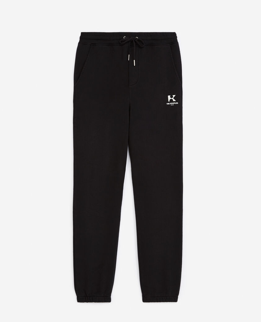 The Kooples HERREN BLACK jogginghose molton schwarz
