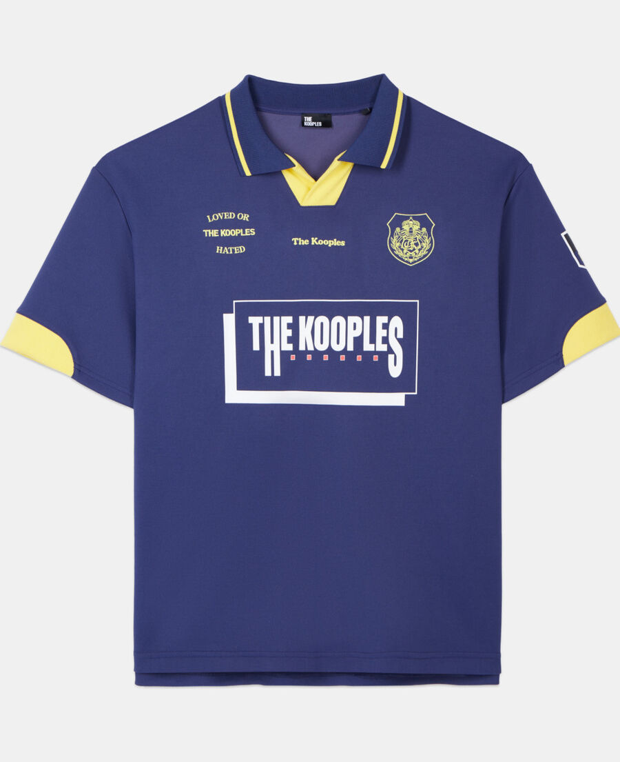 The Kooples MEN BLUE BRUT tk team blue polo t-shirt