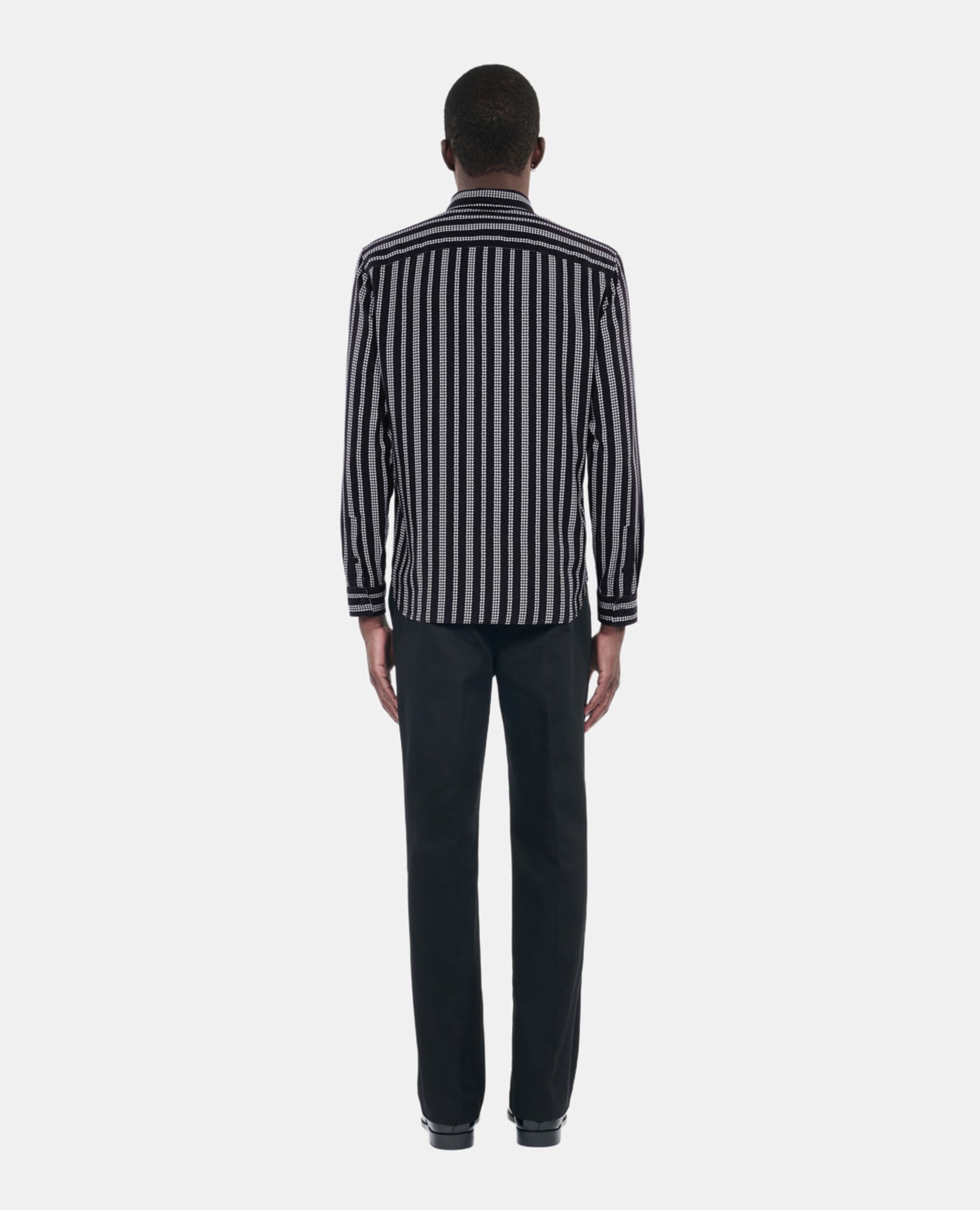 Printed shirt, BLACK WHITE, hi-res image number null