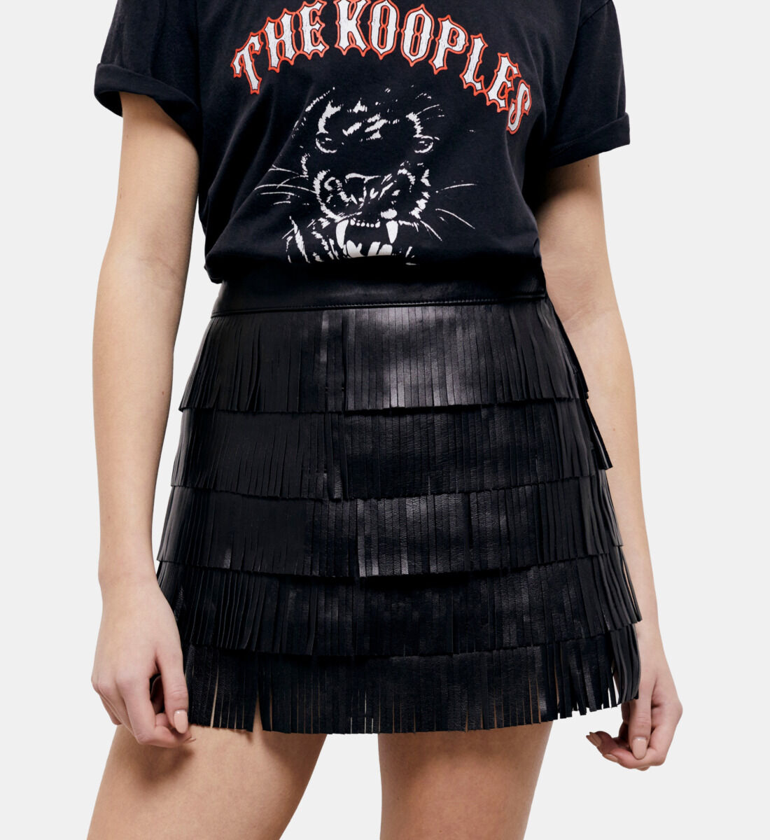 Jupe cuir the kooples clearance