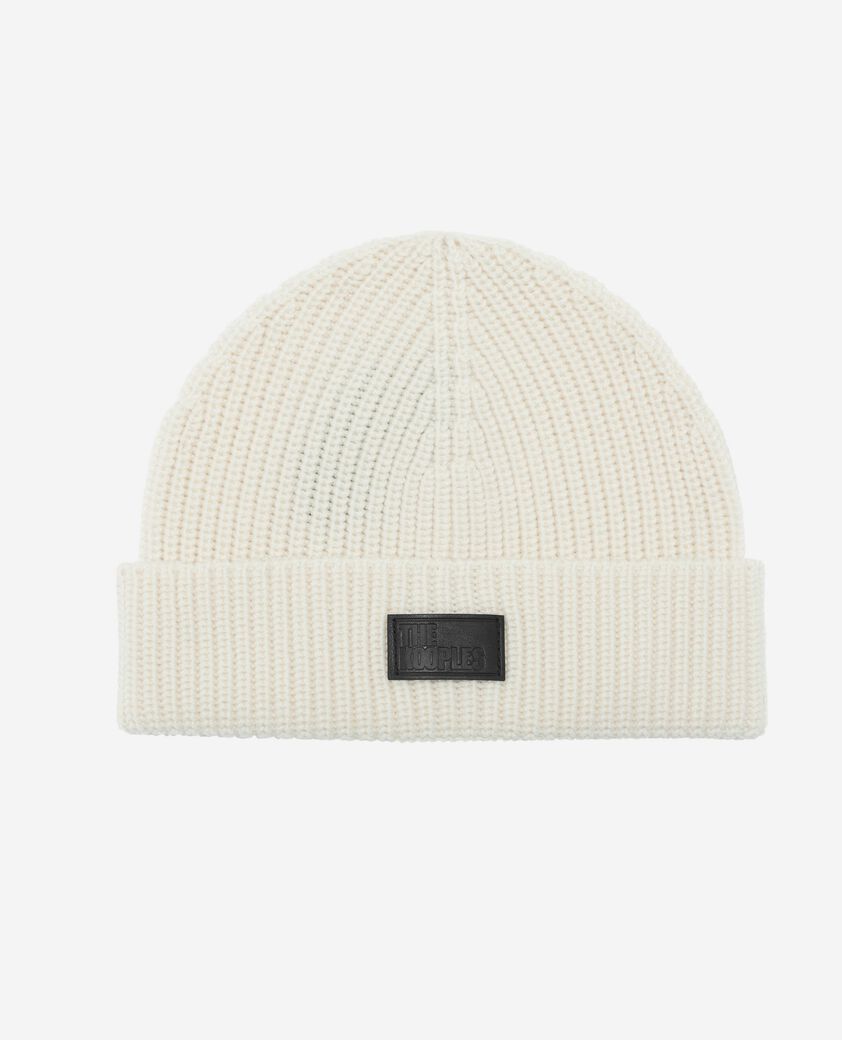 The Kooples HOMME ECRU bonnet à revers écru