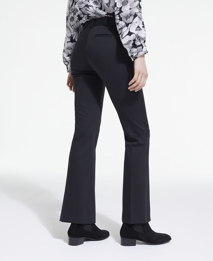 black wool suit pants