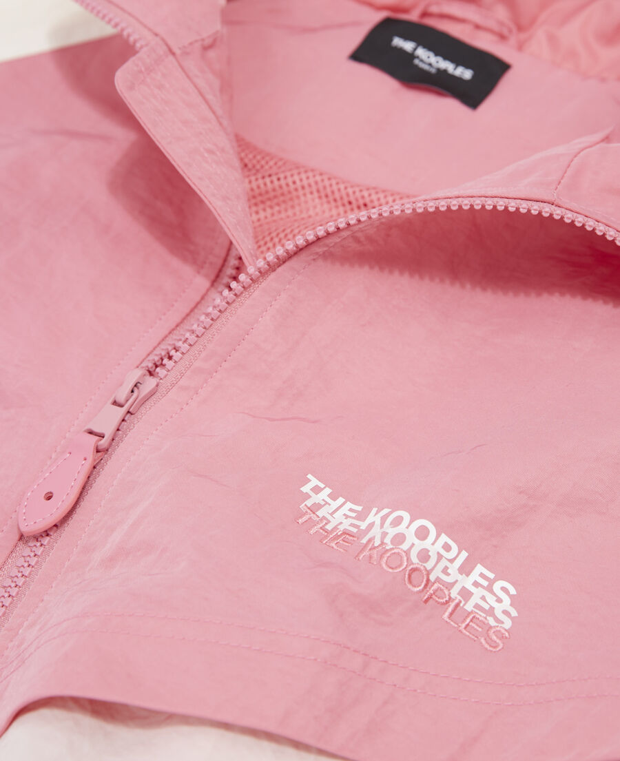 chaqueta rosa cremallera técnica colores