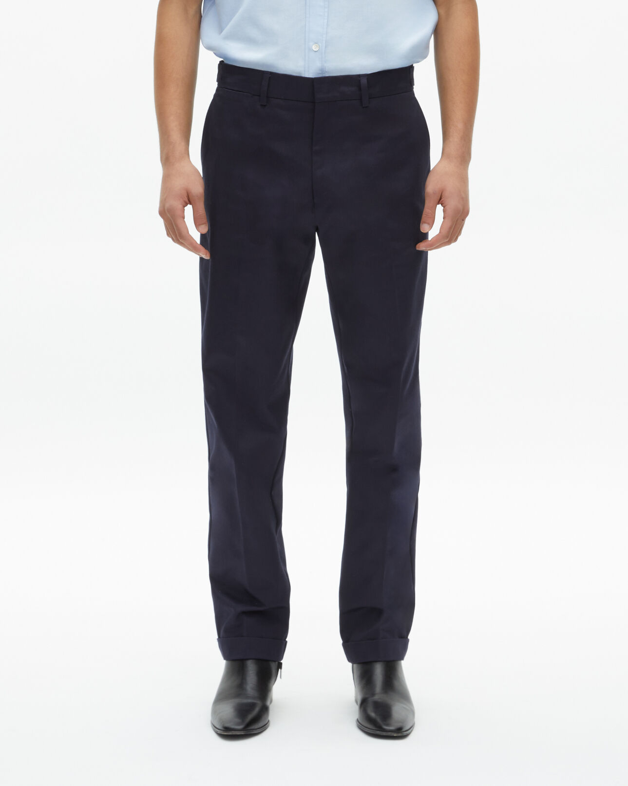 The Kooples HOMME DARK NAVY pantalon ajusté marine