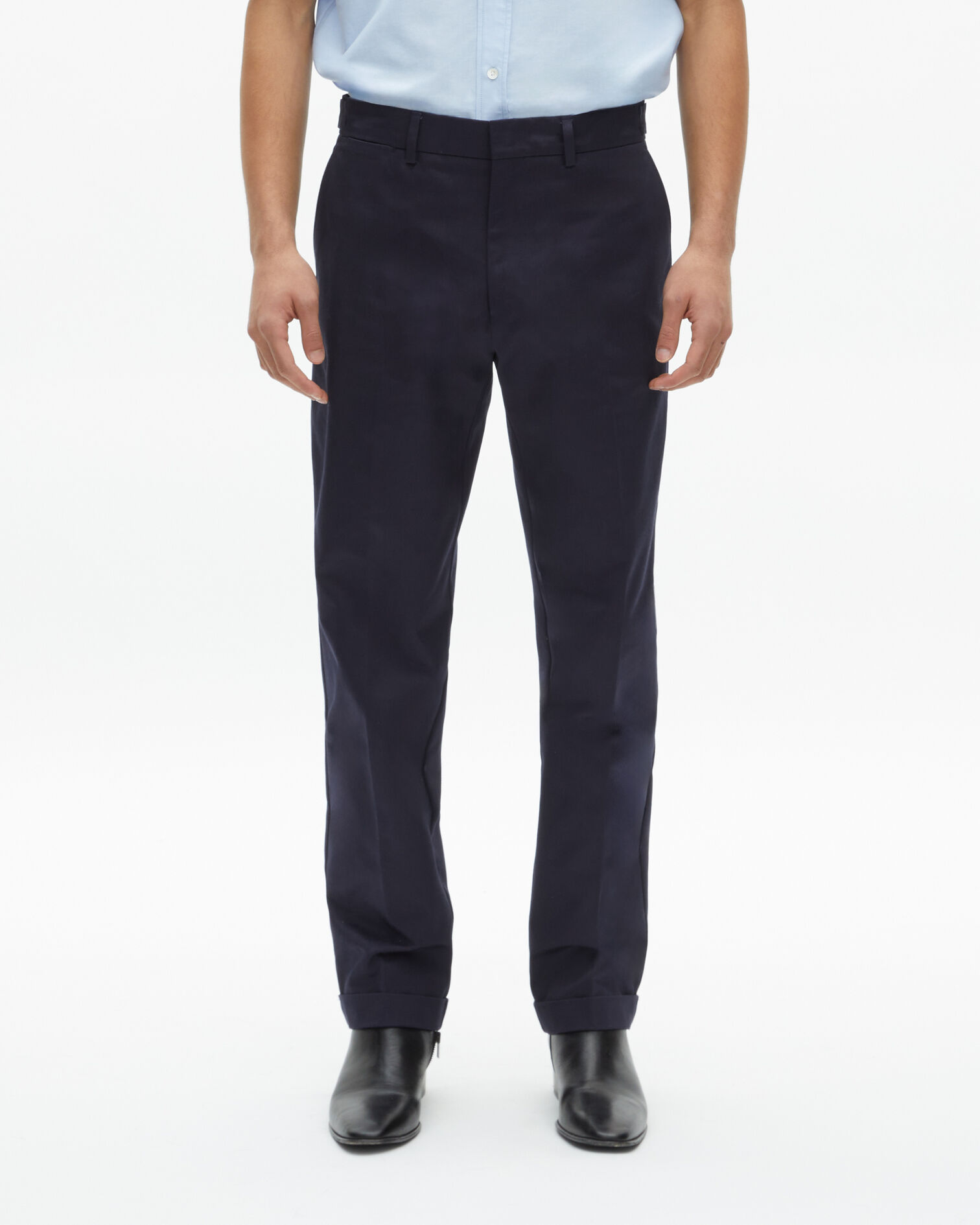 Pantalon ajusté marine, DARK NAVY, hi-res image number null
