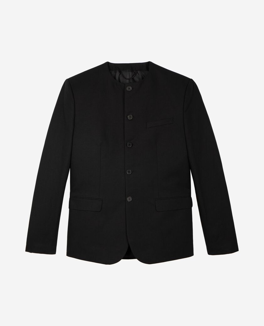 The Kooples MEN BLACK black collarless jacket