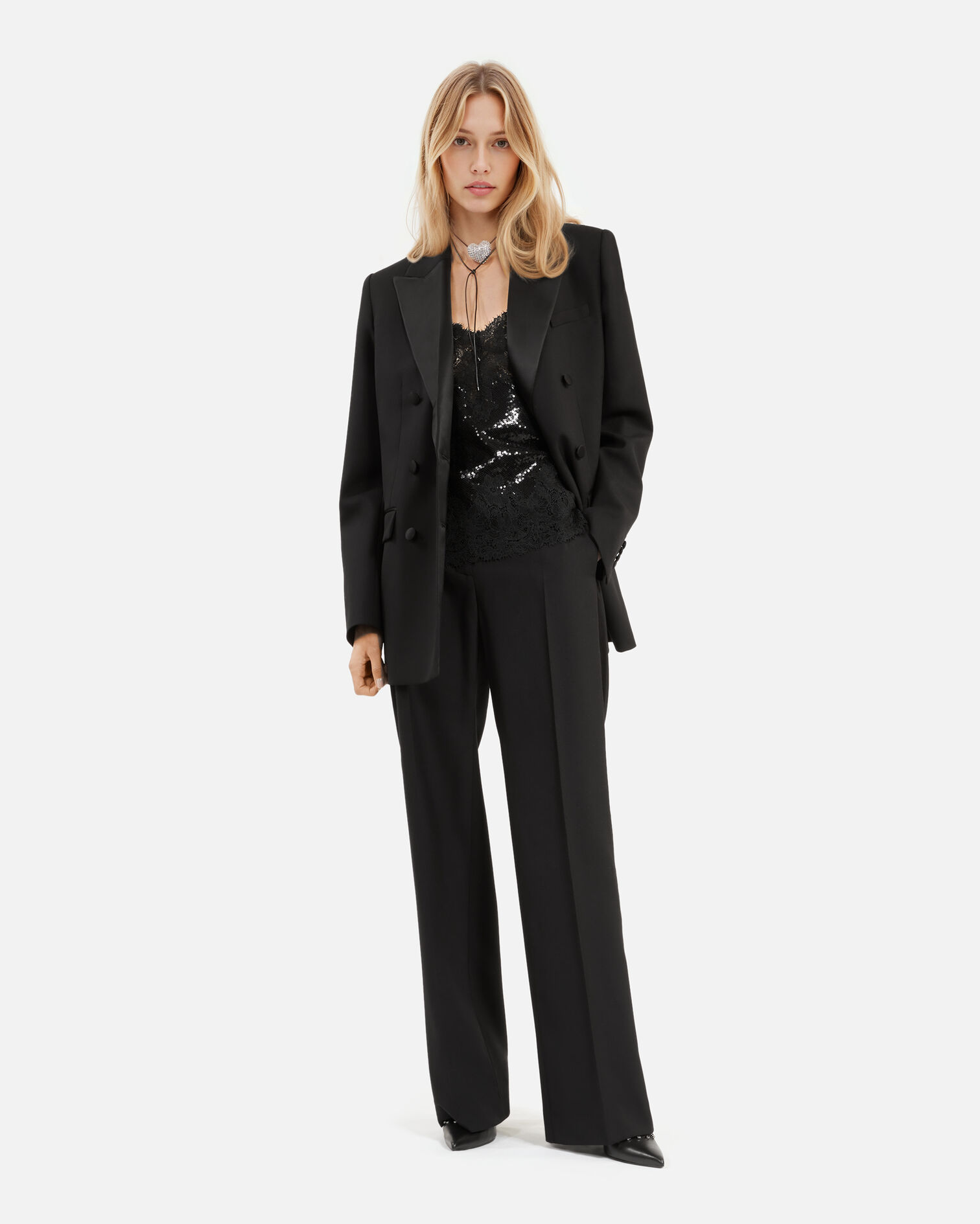 Veste de smoking noire, BLACK, hi-res image number null