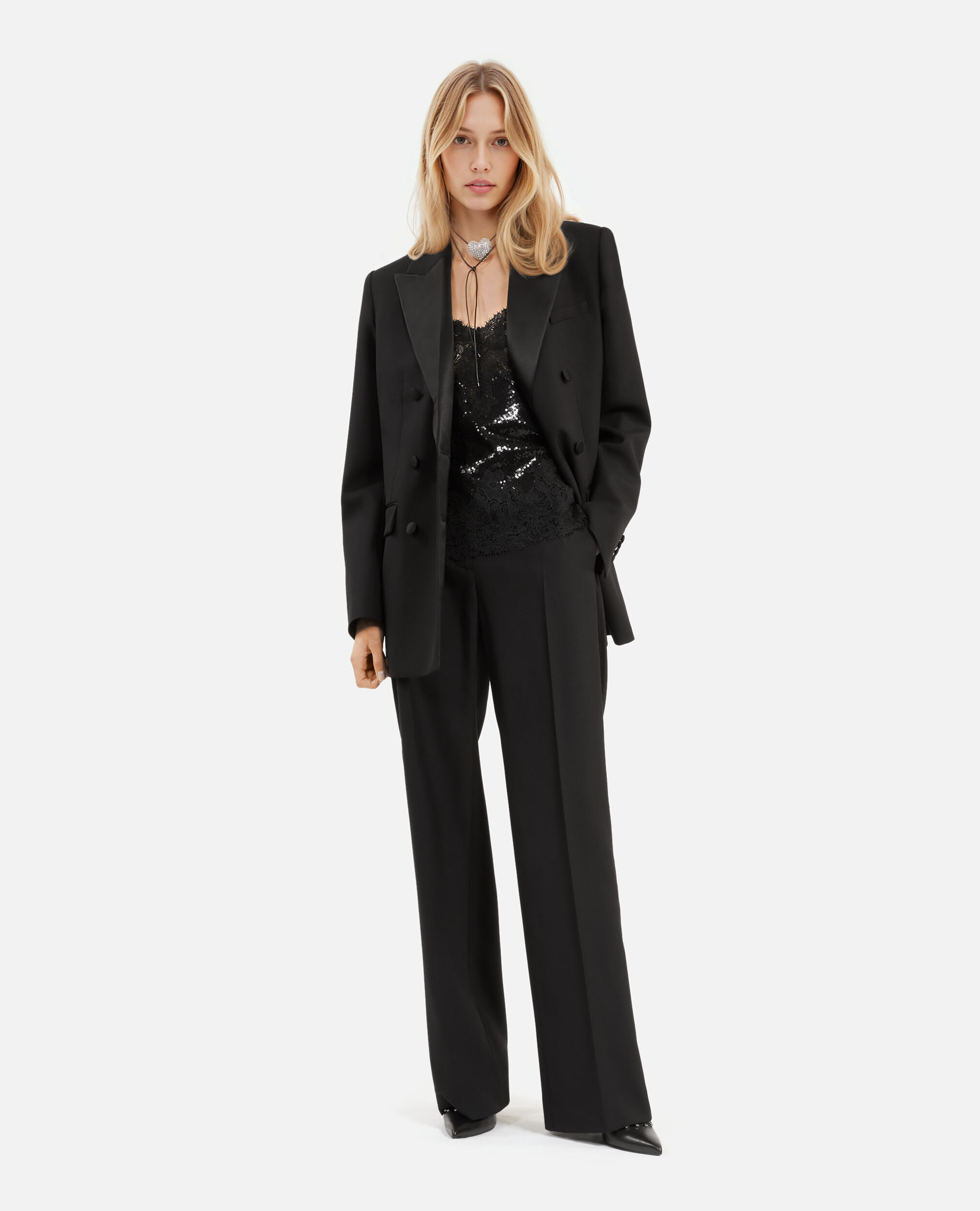 Black tuxedo jacket, BLACK, hi-res image number null