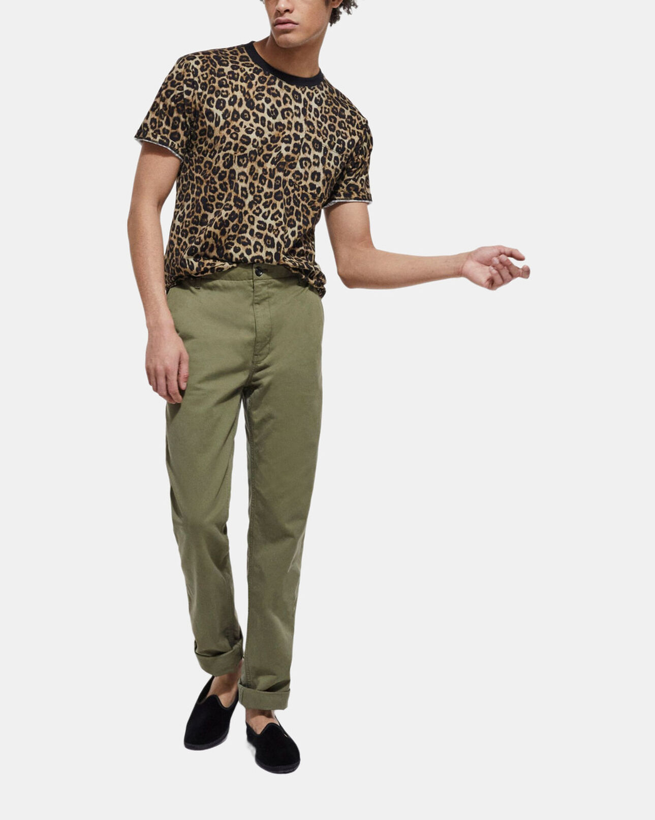 The Kooples MEN LEOPARD leopard print t-shirt