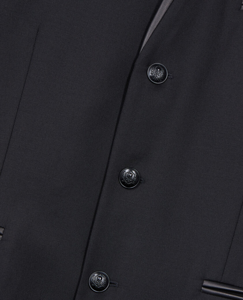 The Kooples MEN BLACK black wool blazer