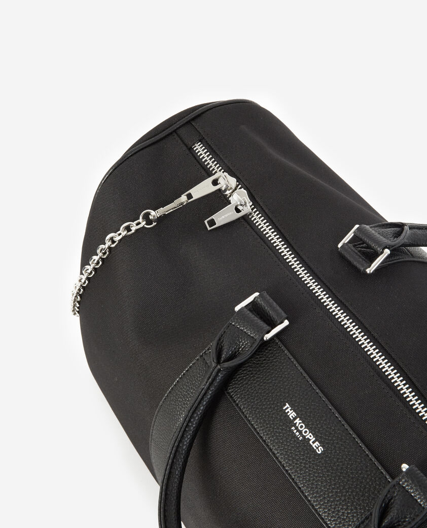 The Kooples MEN BLACK black weekend bag with removable chain