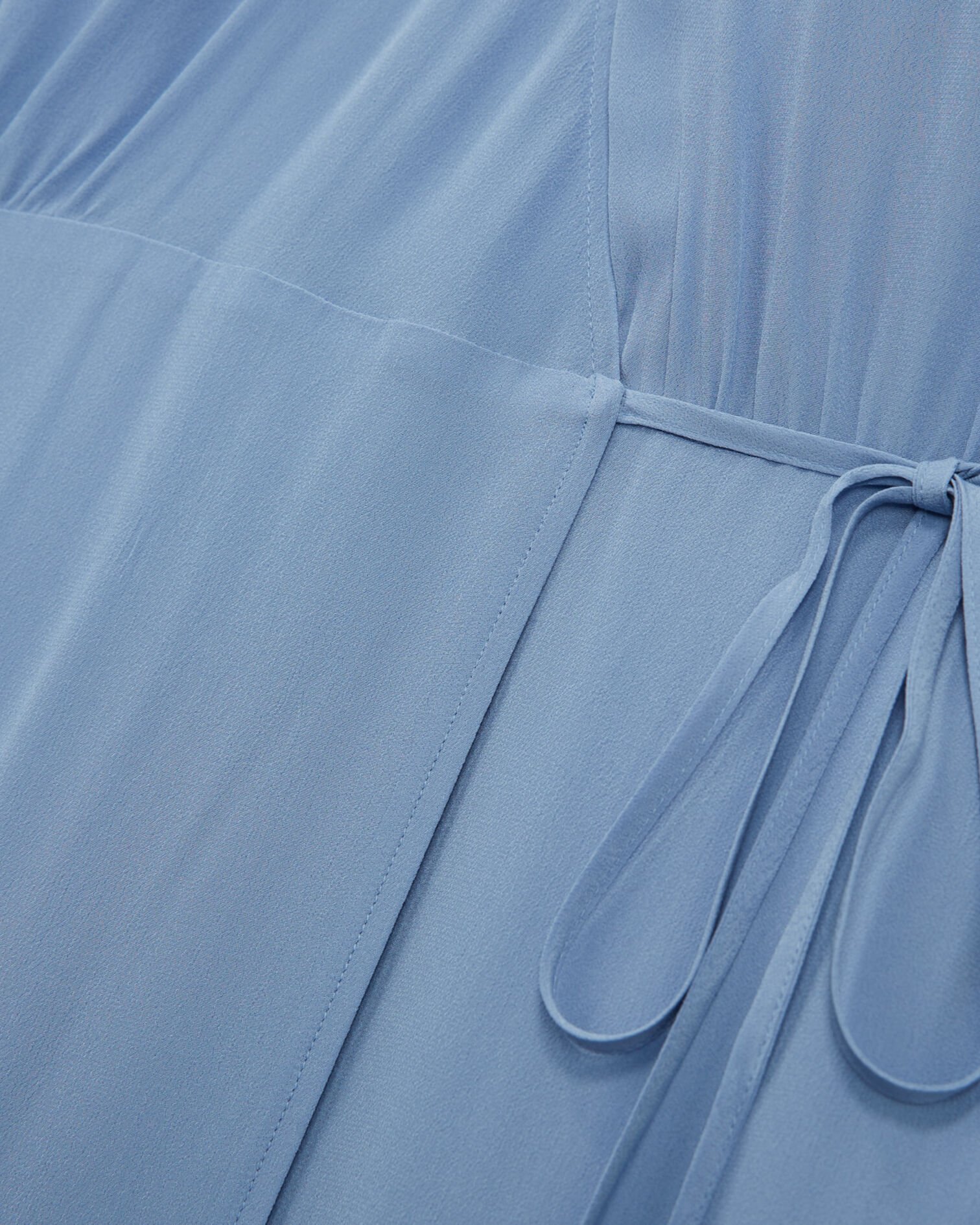 Sleeveless midi wrap dress, LIGHT BLUE, hi-res image number null
