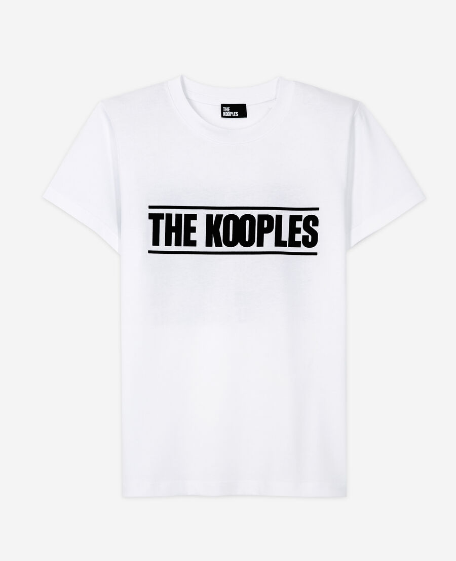 t-shirt logo the kooples blanc