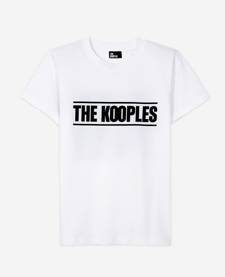 weißes t-shirt mit the kooples logo
