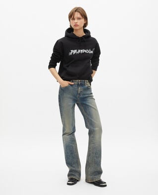 The Kooples MUJER BLACK what is sudadera con capucha y strass negro