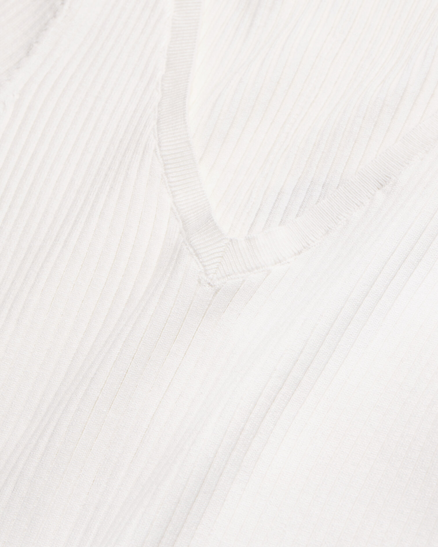 Pull écru en maille fine côtelée, ECRU, hi-res image number null