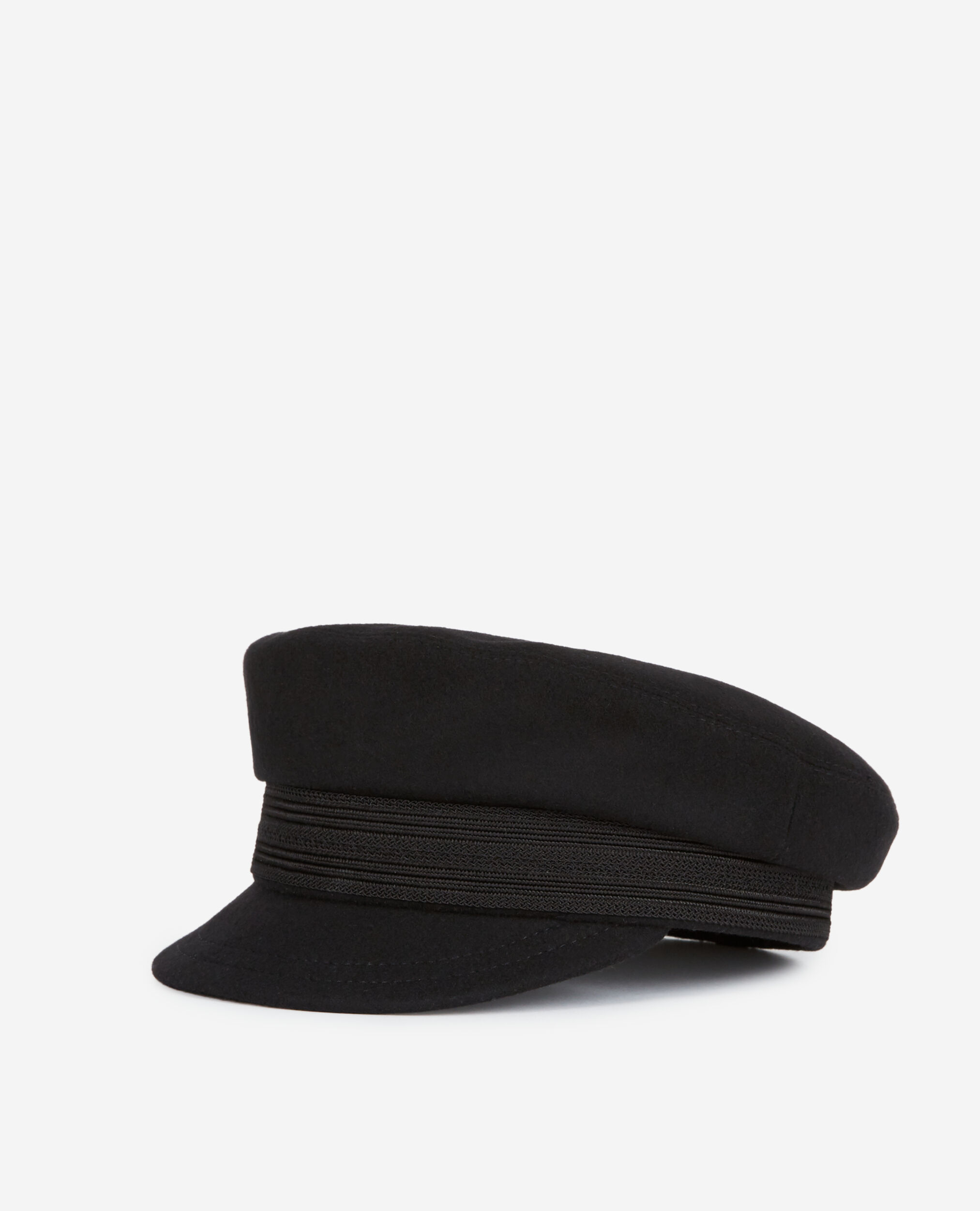 Black wool cap, BLACK, hi-res image number null