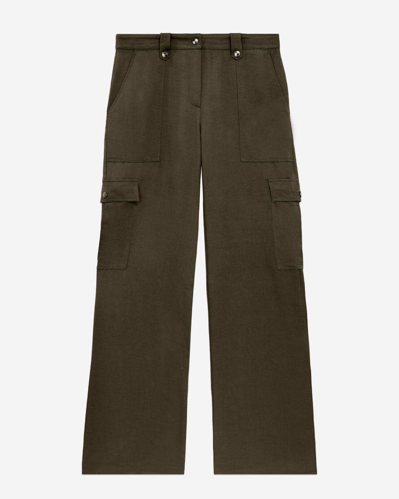 The Kooples WOMEN KAKI khaki cargo pants