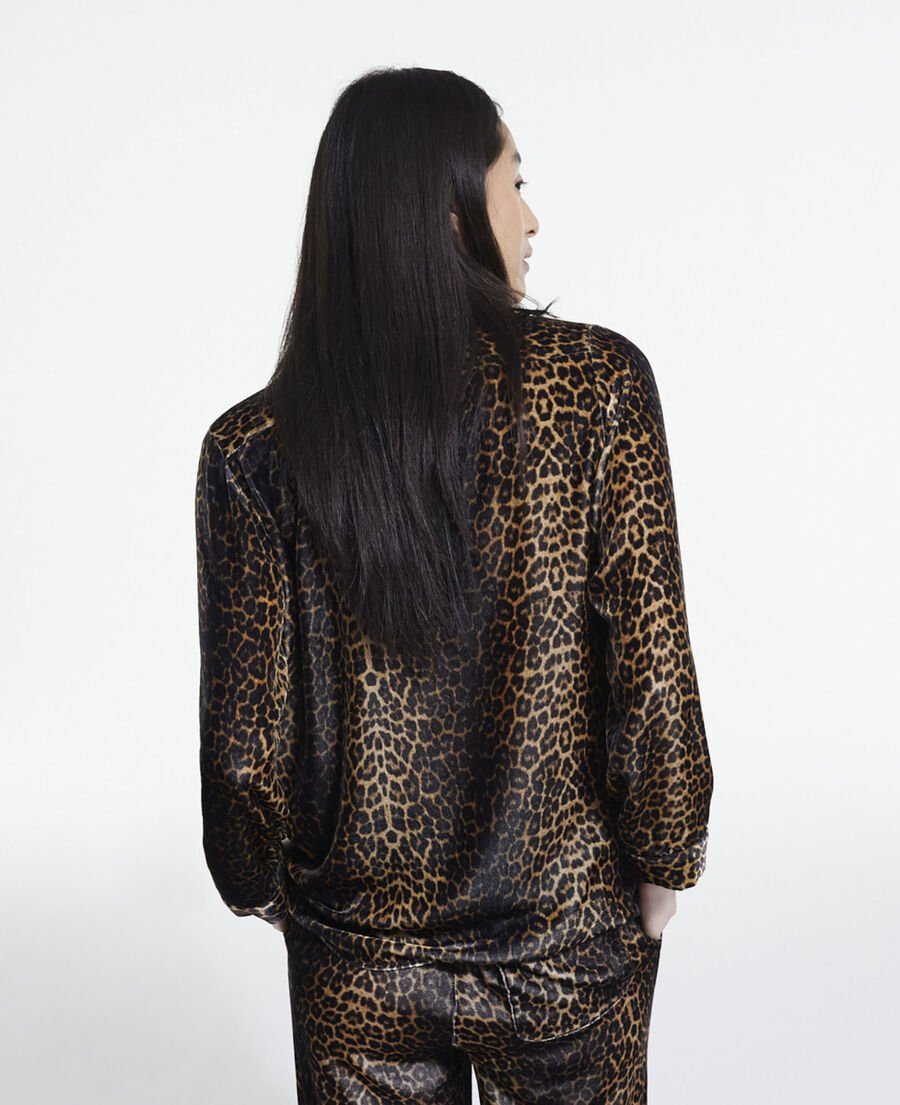 velvet leopard print shirt
