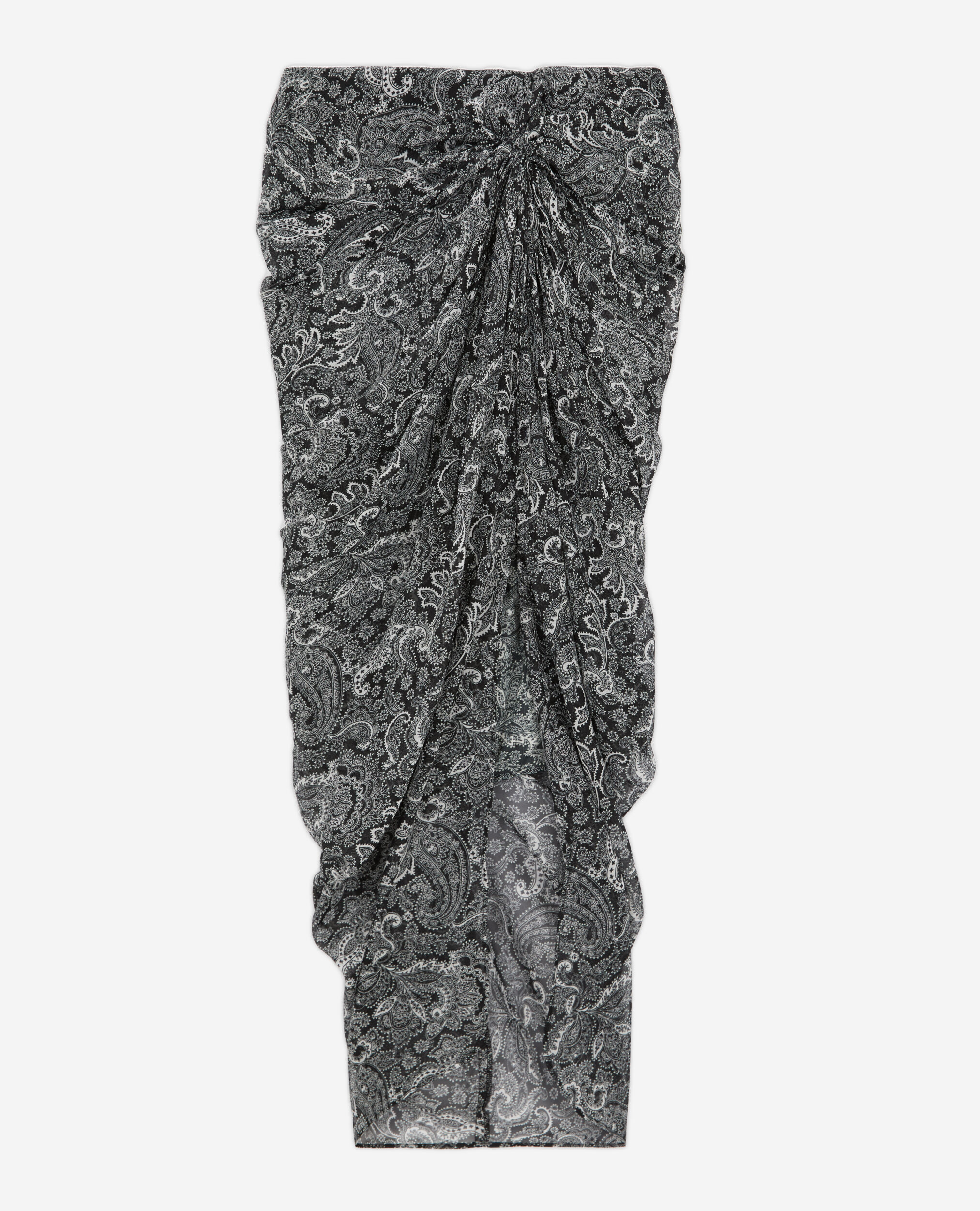 Black printed mid length skirt The Kooples Canada