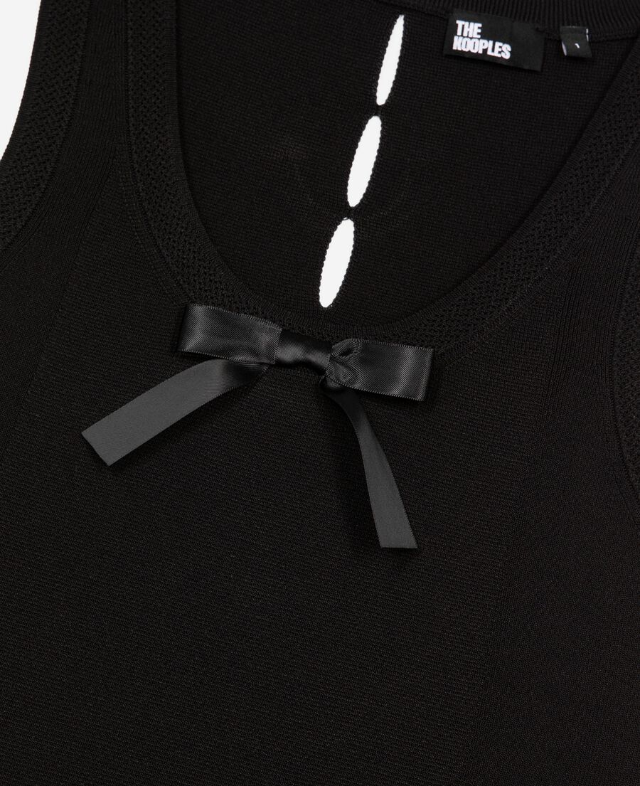 The Kooples WOMEN BLACK black mesh top